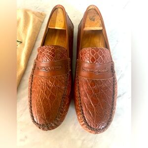 Zelli Crocodile Loafers, 10.5